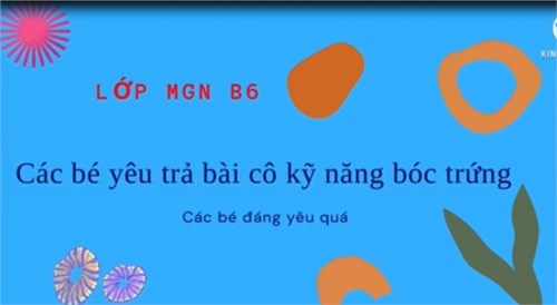 Kỹ năng thực hành của các bé lớp MGN B6